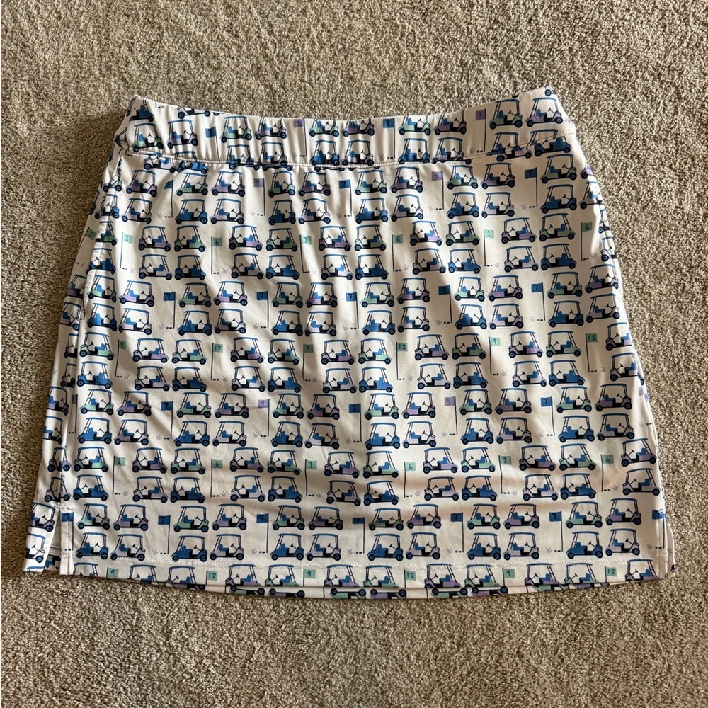 IZOD Golf Cart Skirt/ Skort Blue, Lavender, And Green Size Large